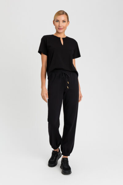 TWINSET 242LI2ZCC T-shirt nero con morsetto cuore