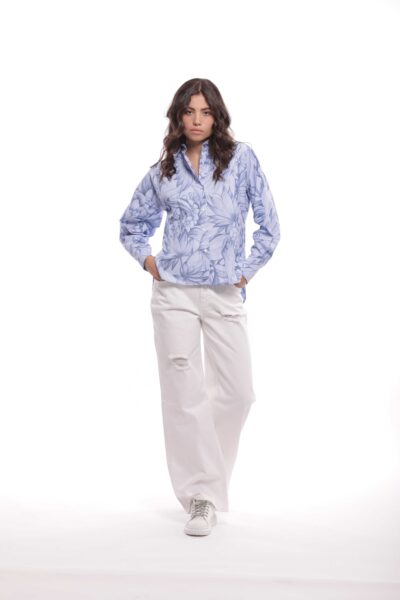 MIMÌ MUÀ Firenze LSAM-2752 Jeans a palazzo bianco