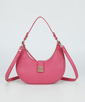 MIMÌ MUÀ Firenze M8-H201183 Borsa hobo fucsia bordi intrecciati