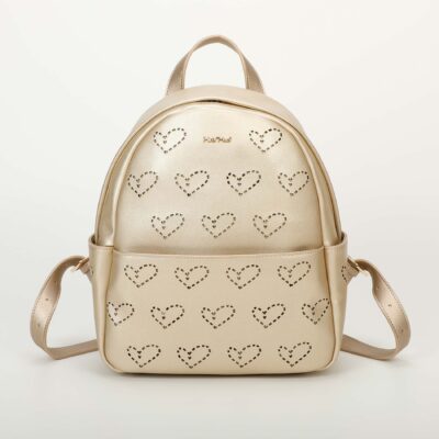MIMÌ MUÀ Firenze M8-H201195 Zaino oro con cuore traforato
