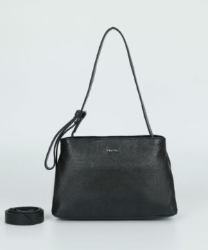 MIMÌ MUÀ Firenze M8-H201197 Borsa a spalla nero vera pelle