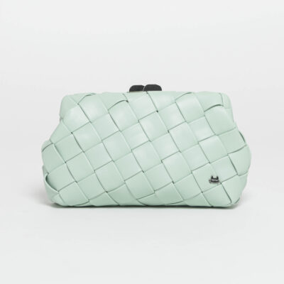 MIMÌ MUÀ Firenze M8-M200879 Borsa clutch verde con intreccio