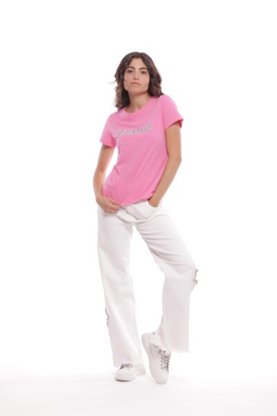 MIMÌ MUÀ Firenze ZDAM-2779 Jeans marine bianco con stella