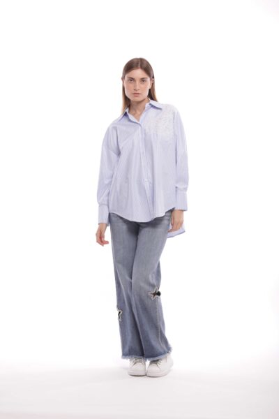 MIMÌ MUÀ Firenze ZDAM-2779 Jeans marine blu con stella