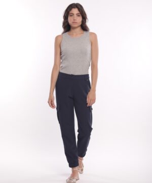 MIMÌ MUÀ Firenze ESAM-2731 Pantalone cargo blu mano fredda