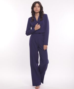 MIMÌ MUÀ Firenze ESAM-2736 Pantalone palazzo tecnico blu