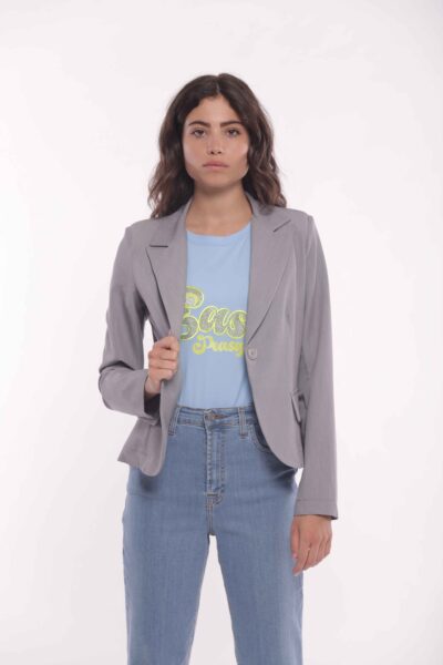 MIMÌ MUÀ Firenze ESAM-6518 Giacca corta grigio in mano fredda