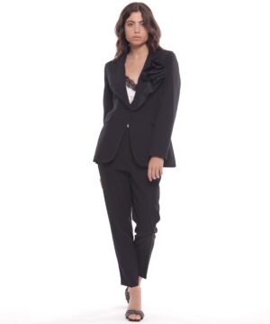 MIMÌ MUÀ Firenze FFAM-2741 Pantalone a sigaretta tecnico nero