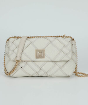 MIMÌ MUÀ Firenze M8-H201186 Borsa a spalla beige in canvas