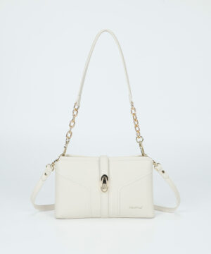 MIMÌ MUÀ Firenze M8-J201110 Borsa a tracolla panna con cinturino