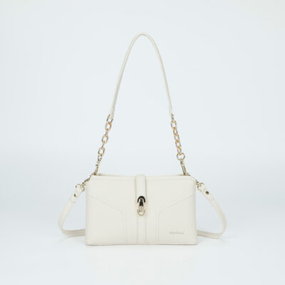 MIMÌ MUÀ Firenze M8-J201110 Borsa a tracolla panna con cinturino