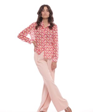 MIMÌ MUÀ Firenze MRAM-2765 Pantalone palazzo cady cipria