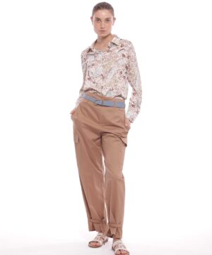 MIMÌ MUÀ Firenze MRAM-2774 Pantalone carrots cammello