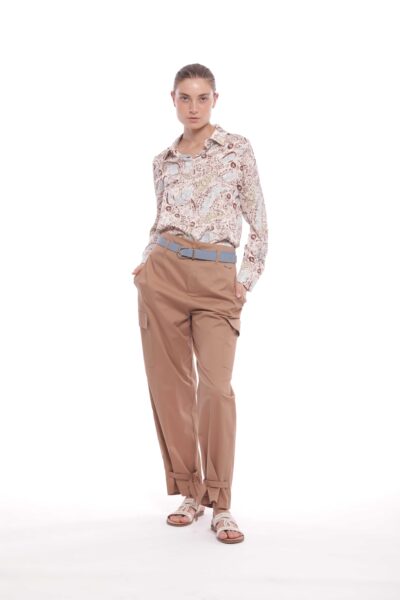 MIMÌ MUÀ Firenze MRAM-2774 Pantalone carrots cammello