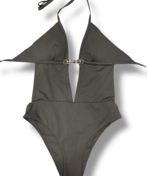 LIU JO VA5027J6447 Costume intero verde con logo