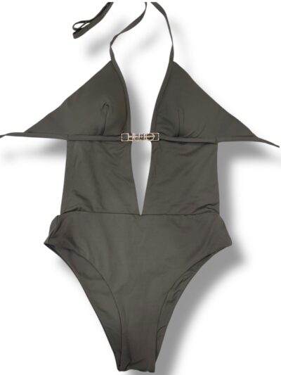 LIU JO VA5027J6447 Costume intero verde con logo