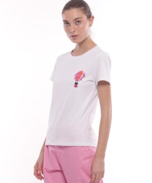 MIMÌ MUÀ Firenze SFAM-1759 T-shirt bianco mongolfiera