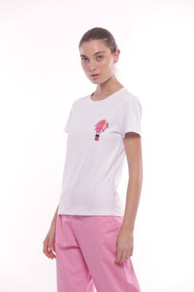 MIMÌ MUÀ Firenze SFAM-1759 T-shirt bianco mongolfiera