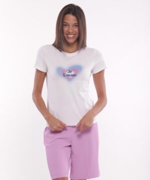 MIMÌ MUÀ Firenze SFAM-1778 T-shirt bianco "Be Unique"