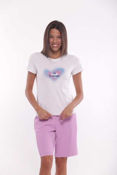 MIMÌ MUÀ Firenze SFAM-1778 T-shirt bianco "Be Unique"