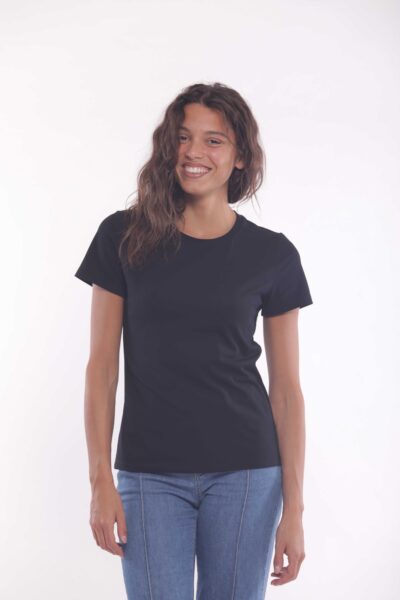 MIMÌ MUÀ Firenze SFAM-1779 T-shirt nero "Lace Ribbon"