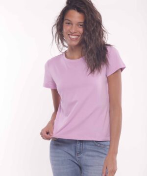 MIMÌ MUÀ Firenze SFAM-1779 T-shirt ciclamino "Lace Ribbon"