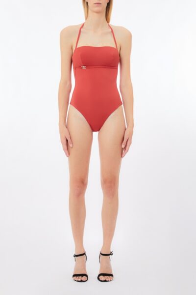 LIU JO VA5028J6447 Costume intero a fascia rosso