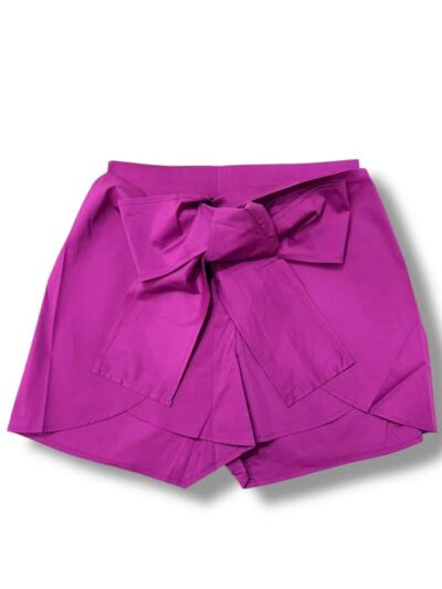 LIU JO VA5071TS330 Short ecosostenibile viola in popeline