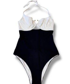 LIU JO VA5097J6447 Costume intero ferretto nero bianco