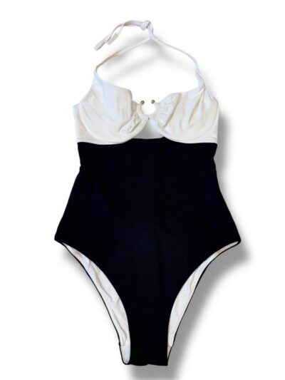 LIU JO VA5097J6447 Costume intero ferretto nero bianco