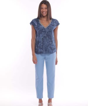 MIMÌ MUÀ Firenze ESAM-2735 Pantalone palloncino tecnico celeste