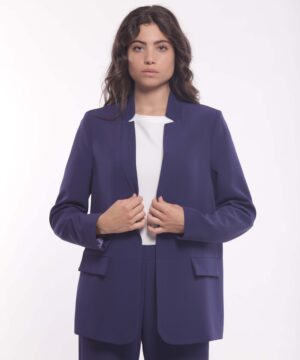 MIMÌ MUÀ Firenze ESAM-6525 Giacca tessuto tecnico blu