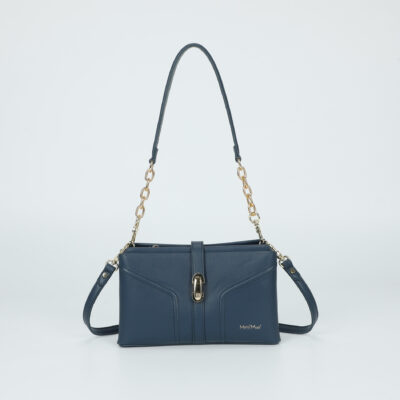MIMÌ MUÀ Firenze M8-J201110 Borsa a tracolla blu cinturino