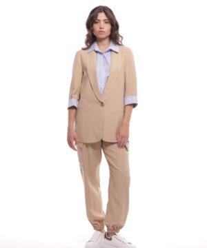MIMÌ MUÀ Firenze MRAM-2772 Pantalone cargo cammello