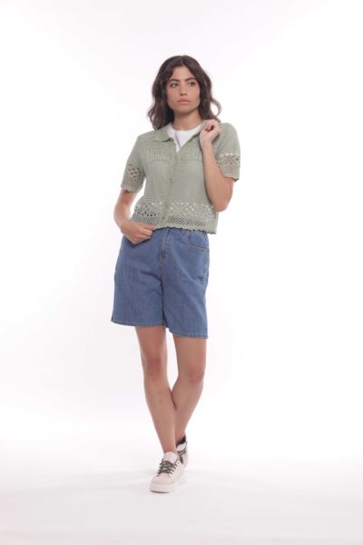 MIMÌ MUÀ Firenze ZDAM-2784 Jeans short in chambray