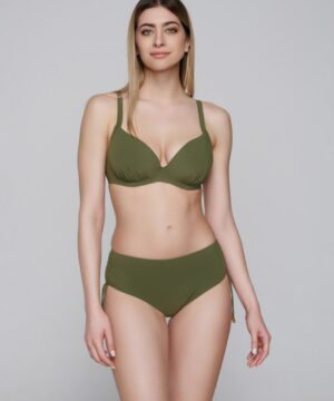 LUNA SPLENDIDA 91932 Slip da bagno verde con coulisse