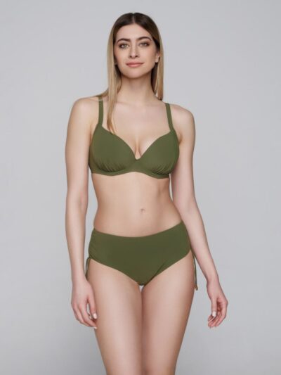 LUNA SPLENDIDA 91932 Slip da bagno verde con coulisse