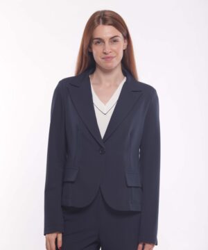 MIMÌ MUÀ Firenze ESAM-6518 Giacca corta blu in mano fredda