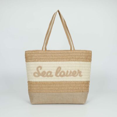 MIMÌ MUÀ Firenze M8-X201095 Borsa shopper cuoio in paglia