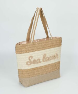 MIMÌ MUÀ Firenze M8-X201095 Borsa shopper cuoio in paglia