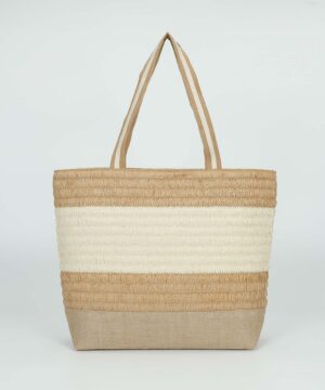 MIMÌ MUÀ Firenze M8-X201095 Borsa shopper cuoio in paglia