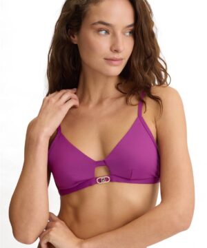 LIU JO VA5021J6447 Top a triangolo da bagno viola