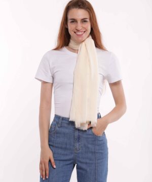 MIMÌ MUÀ Firenze STAM-9141 Foulard panna