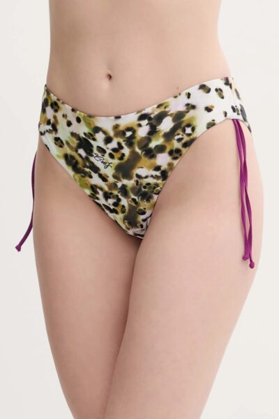 LIU JO VA5015J6448 Slip da bagno stampa animalier verde
