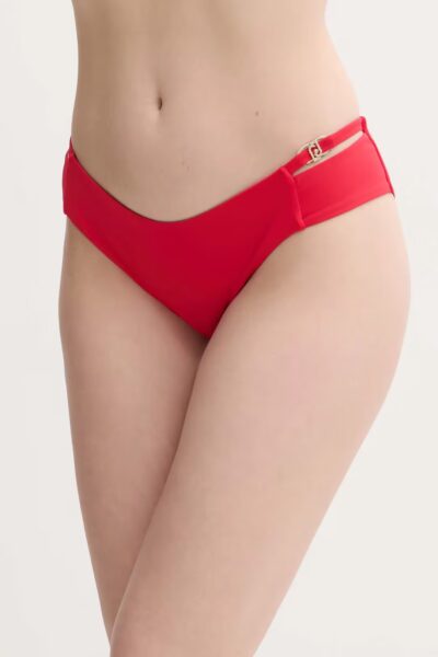 LIU JO VA5022J6447 Slip da bagno rosso con fasce