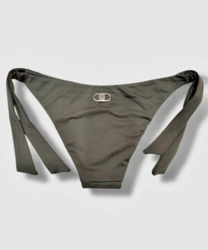 LIU JO VA5024J6447 Slip da bagno verde con fiocchi
