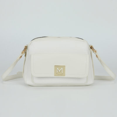 MIMÌ MUÀ Firenze M8-Y201164 Borsa a tracolla bianco con patta