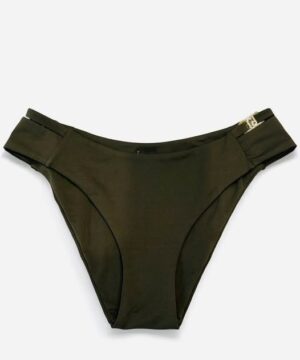 LIU JO VA5022J6447 Slip da bagno verde con fasce