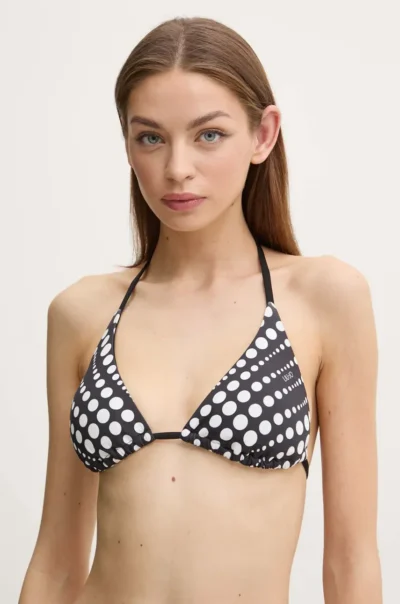 LIU JO VA5115J6448 Triangolo da bagno nero stampa pois