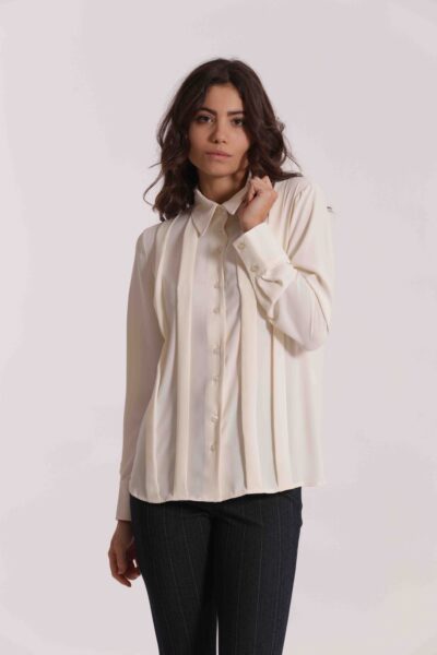MIMÌ MUÀ Firenze ESAN-1881 Camicia panna in solton